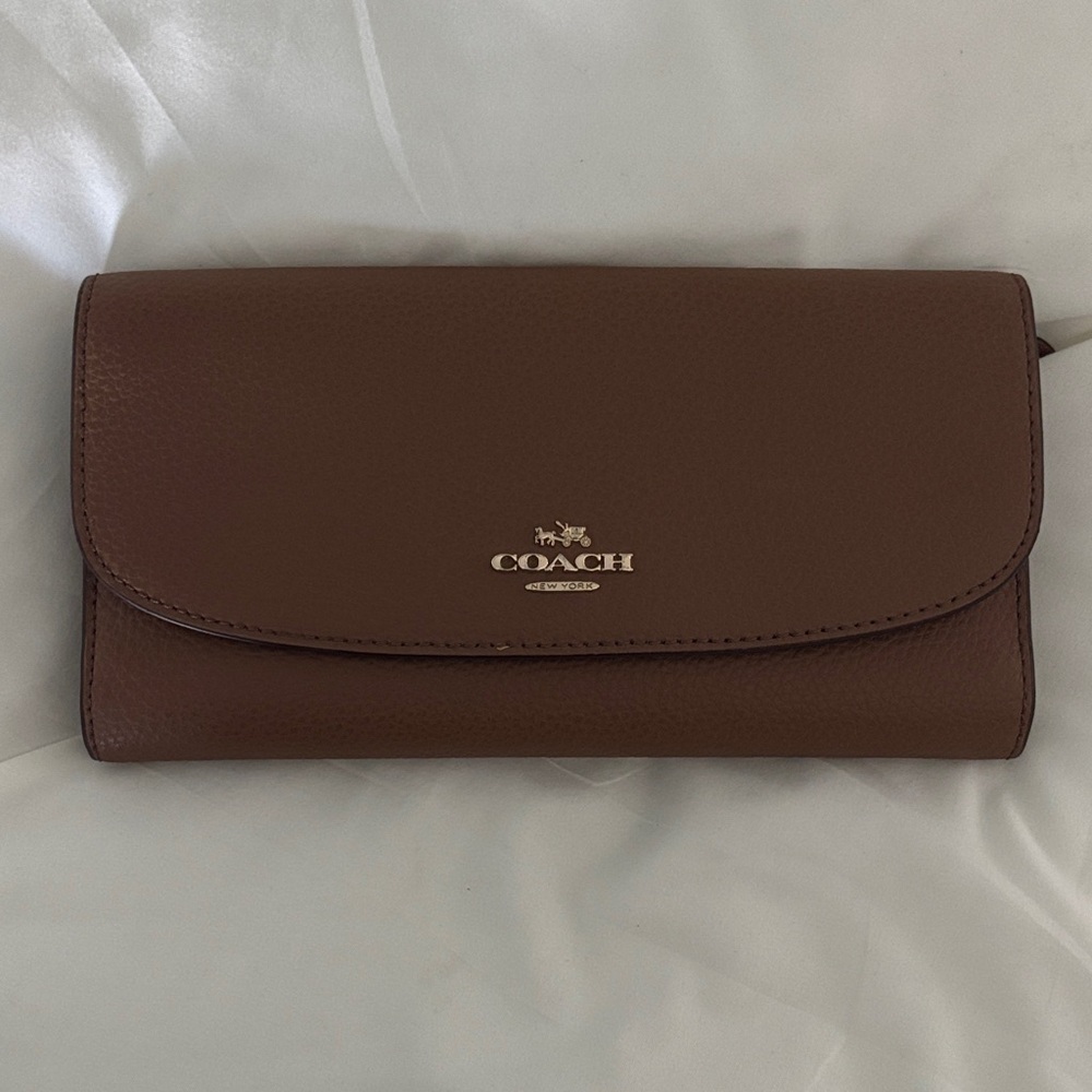Coach Chocolate Brown Leather Wallet